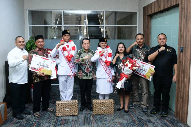 Kepulangan Paskibraka Nasional Asal Sumut Disambut Haru