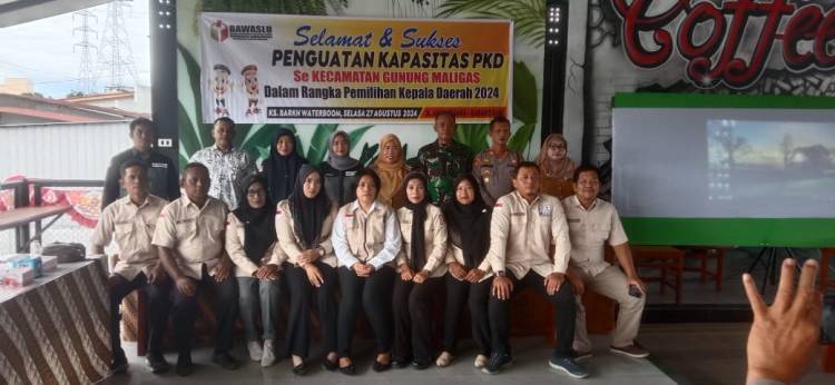 Kapolsek Bangun Hadiri dan Jadi Narasumber di Acara Penguatan Kapasitas Panwaslu Kelurahan/Desa Gunung Maligas