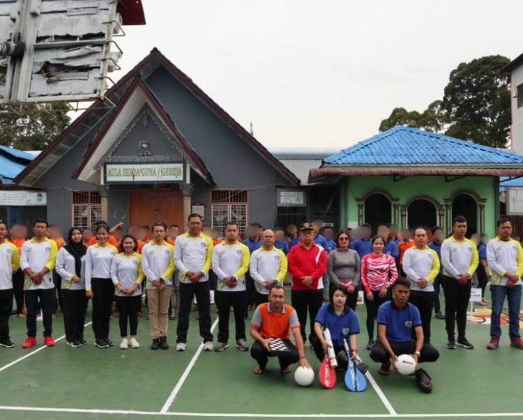 Sambut Hari Pengayoman ke-79, Rutan Tarutung Laksanakan Upacara Pembukaan Porseni