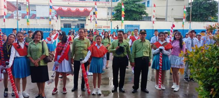 Marching Band Yayasan Perguruan Methodist Perdagangan, ikut Meriahkan HUT RI Ke 79