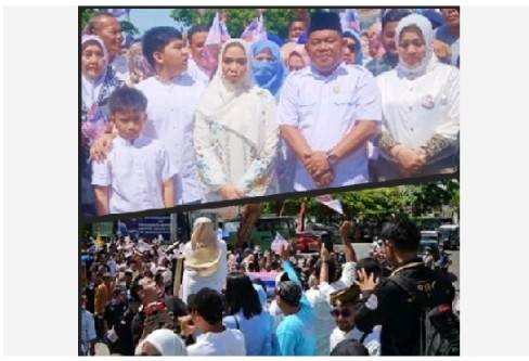 Pasangan Bacakada Maya - Jamri Resmi Mendaftar Ke KPUD Labuhanbatu