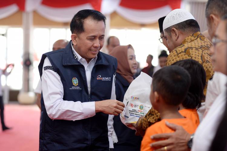 Gubernur Agus Fatoni Luncurkan Gerakan Kesetiakawanan Sosial Serentak se-Sumut