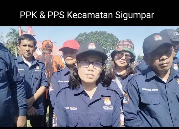 PPK Dan PPS Kecamatan Sigumpar Lakukan Tarian Jingle