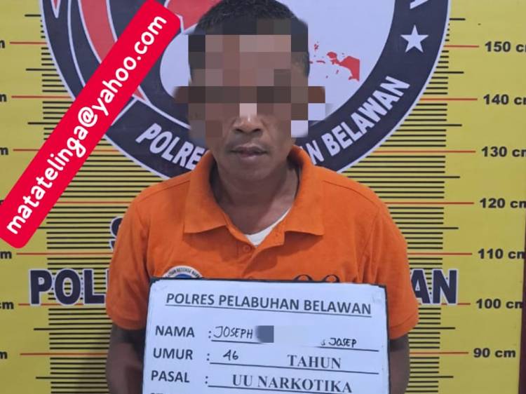 Sat Narkoba Polres Pelabuhan Belawan Tangkap Pengedar di Lorong Aman