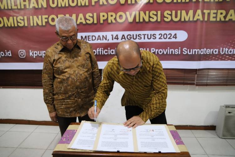 KPU Sumut MoU Keterbukaan Informasi Publik dengan KIP Sumut