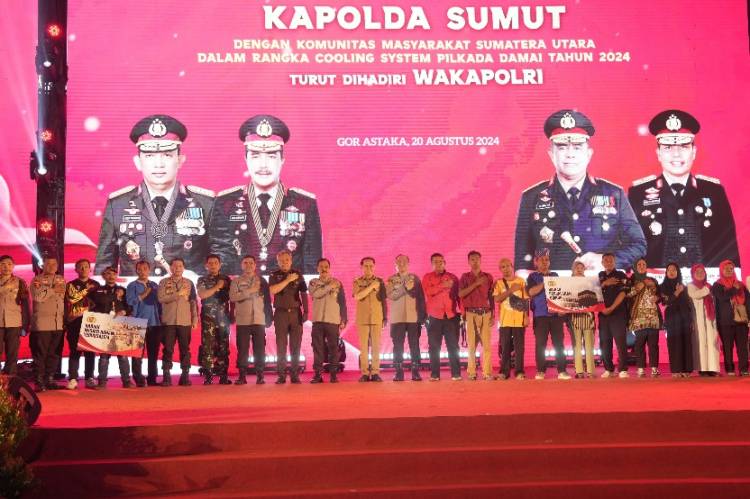 Wakapolri dan Kapolda Sumut Jalin Silaturahim Bersama Ribuan Komunitas Masyarakat Ciptakan Pilkada 2024 Damai