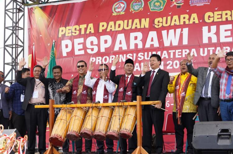 Kakanwil Kemenagsu Hadiri Undangan Pesparawi ke-V Provinsi Sumatera Utara Tahun 2024