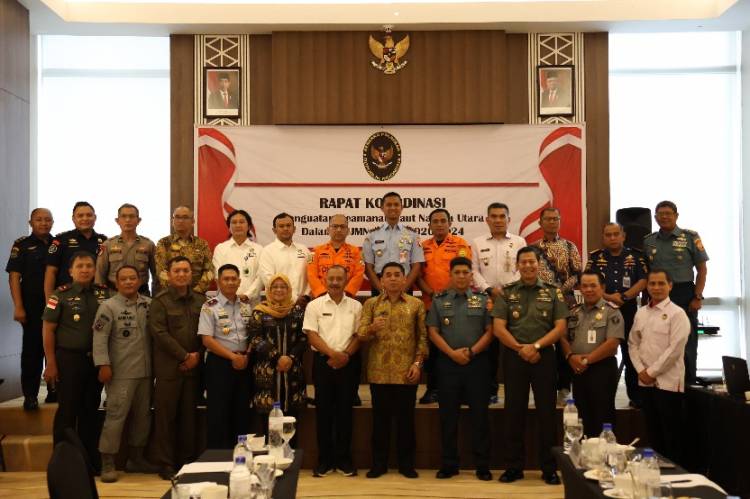 Dankosek I Medan Hadiri Rakor Penguatan Keamanan Laut Natuna Utara  Dalam RPJM Tahun 2020-2024