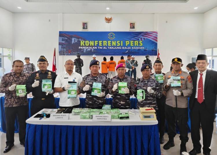 Lanal TBA Gagalkan Penyelundupan 21 Kg Sabu - Sabu, Tiga Orang di Tangkap