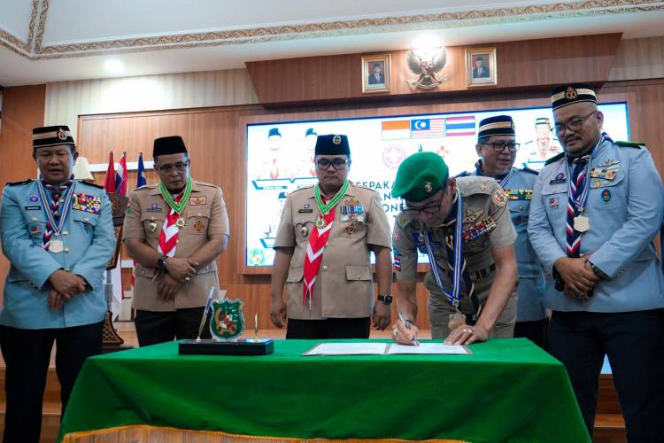 Kwarcab Gerakan Pramuka Medan Jalin Kerja Sama dengan Pengakap Malaysia dan Scout Thailand