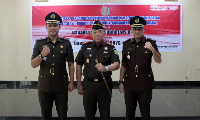 Sertijab Kasi Pidum Kejari Deli Serdang, Dari Bondan Subrata kepada Symon Morrys