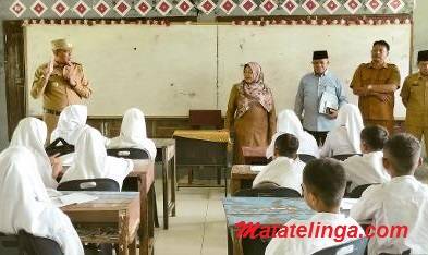 Pj. Bupati Langkat Faisal Hasrimy Pastikan Proses Belajar di SMPN 2 Pematang Jaya Berjalan Optimal