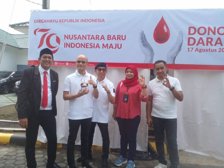 Semarak HUT RI ke 79, PT Pegadaian Medan Gelar Aksi Donor Darah