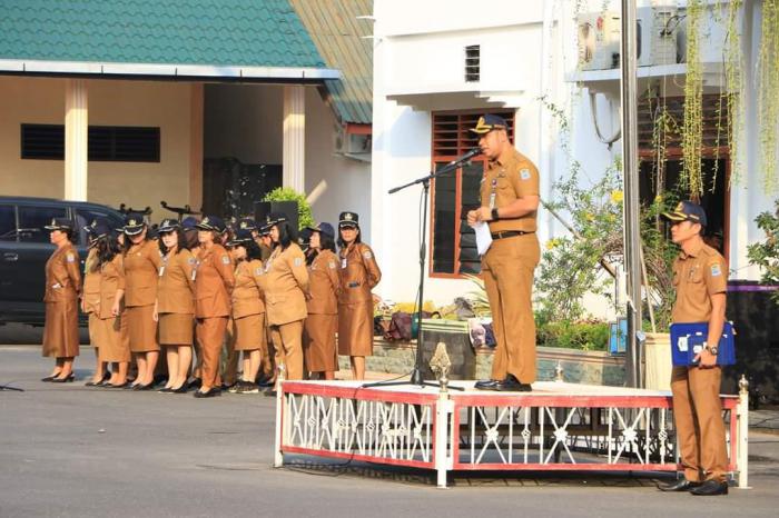 Sekda Pimpin Apel Gabungan ASN