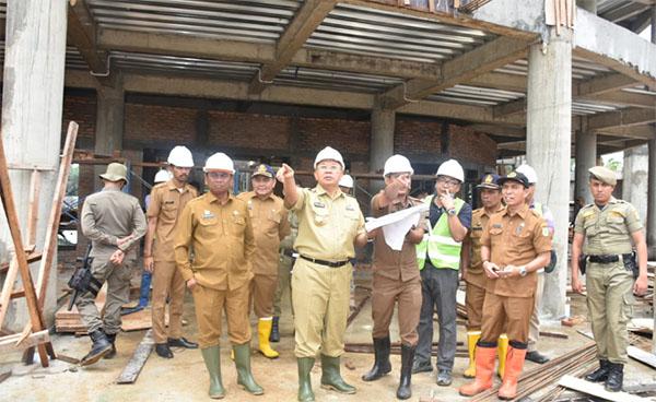 Bupati Sergai Tinjau Pembangunan Masjid Agung