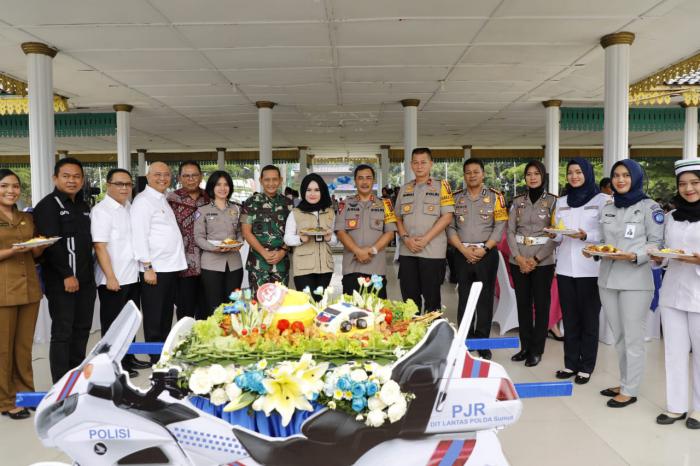 Pangdam I/BB hadiri syukuran HUT ke-64 Lalu Lintas Bhayangkara
