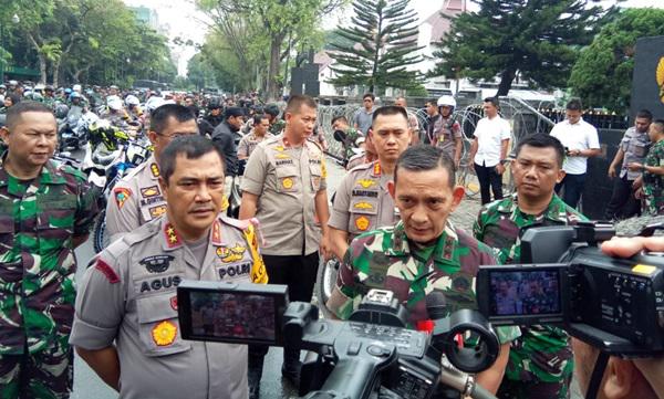 Pangdam I/BB Tegaskan Patroli TNI-Polri untuk Beri Keamanan Rakyat Menyampaikan Aspirasi