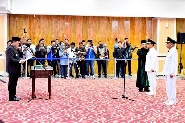 Lantik Bupati Labuhanbatu dan Asahan, Gubsu: Jangan Ingkari Sumpah Pelantikan