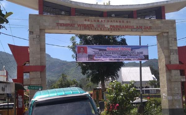 Pemilihan Baru Digelar Desember, Spanduk Balon Kades di Tobasa Sudah Bermunculan