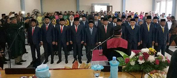 Walikota Binjai Hadiri Pelantikan  30 Anggota DPRD Binjai 