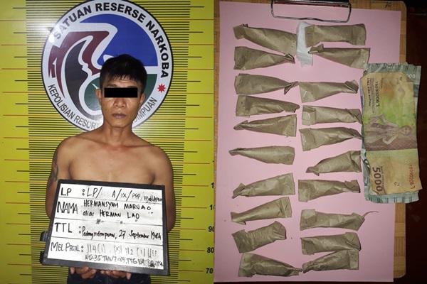 Polres Padangsidimpuan Sita Ganja Dikemas Dalam Kertas Pembungkus Nasi