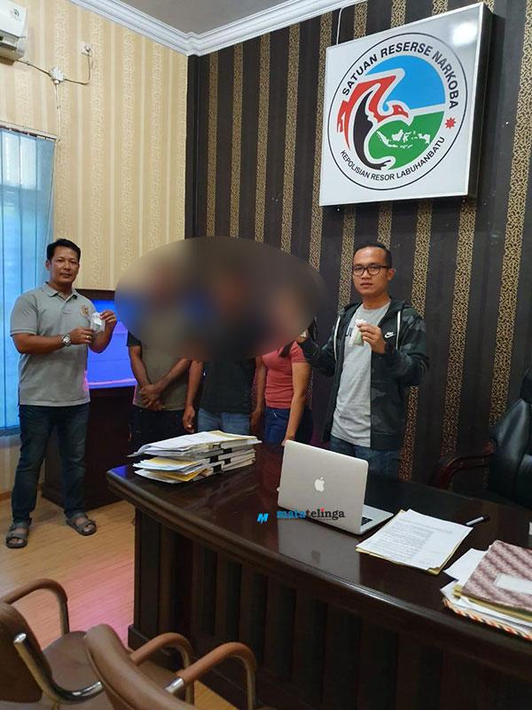  Polres Labuhanbatu Menangkap Satu Wanita dan Dua Pria Diduga Bandar Narkoba