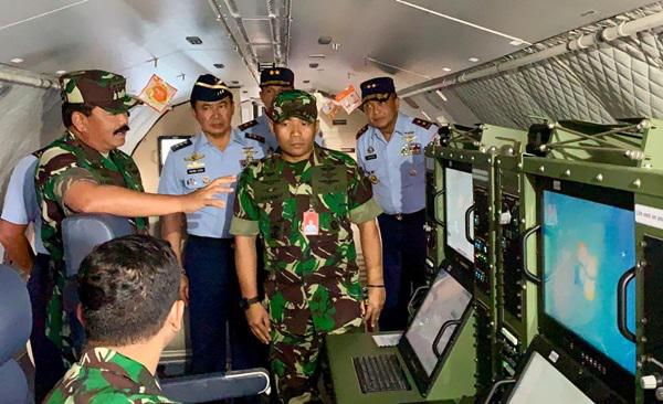 Panglima TNI Tinjau Kesiapan Alutsista Untuk Pemadaman Karhutla