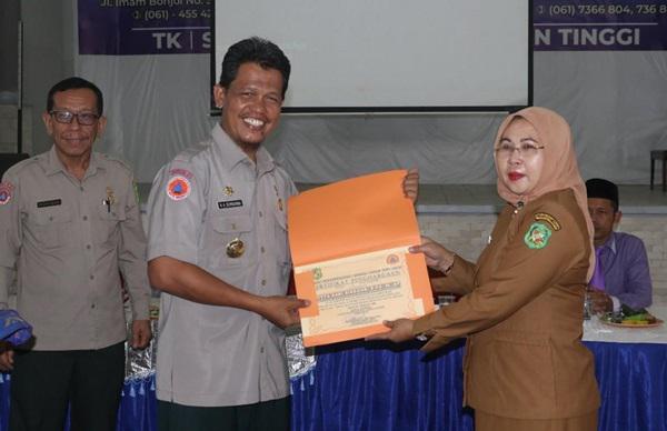 BPBD Ajarkan Siswa SD di Medan Maimun Tidak Panik Hadapi Bencana
