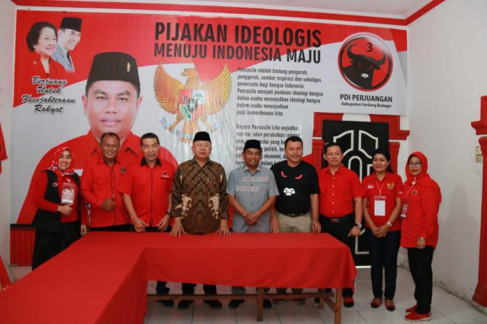 Kunjungan Bupati dan Wakil Bupati Sergai, di Sambut Hangat  Tiga Partai