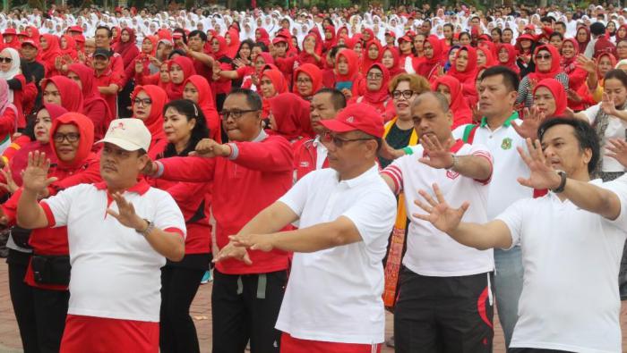 Wakil Wali Kota & 2019 Warga Menari Ahoii Bersama Tunjukkan Medan Lebih Indonesia