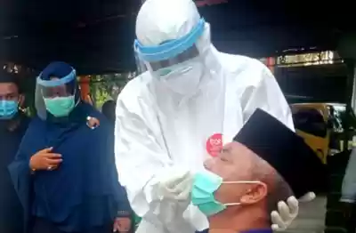Istri dan Anak Bupati Negatif  Hasil swab, Sedang Bupati Positif terinfeksi Covid