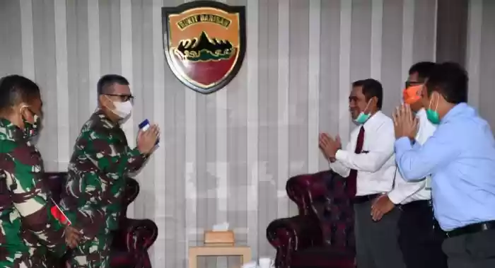 Pangdam I/BB Terima Audiensi Bank BNI Kantor Cabang USU Medan