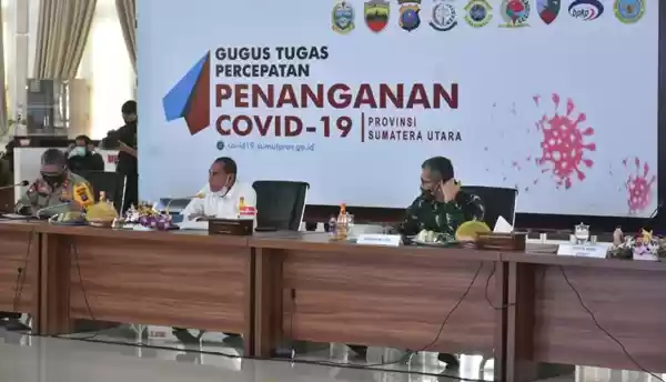 Pangdam I/BB Hadiri Rakor Peningkatan Disiplin dan Penegakan Hukum Protokol Kesehatan