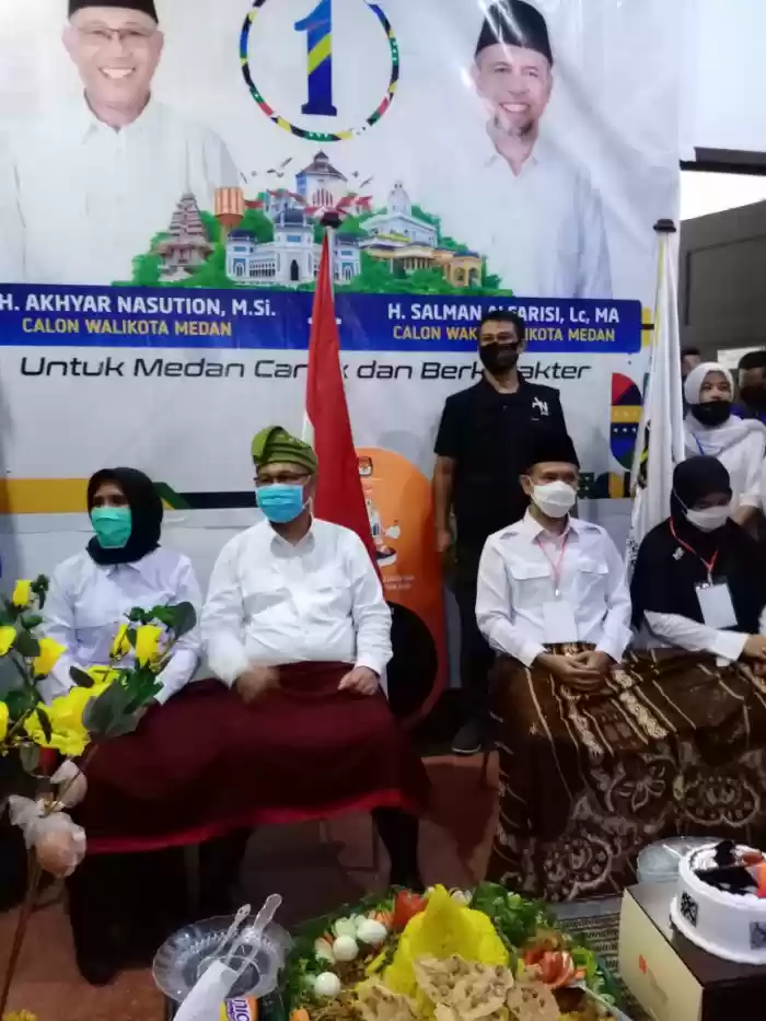 Relawan Upah-upah Akhyar-Salman Dapat Nomor Urut 1