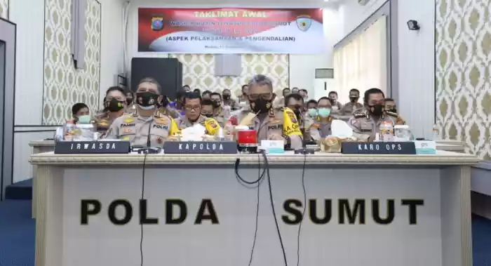 Kapolda Sumut Buka Taklimat Awal Wasrik Rutin Itwasda Polda Sumut Tahap II tahun 2020