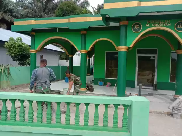 Renovasi Musholla, FUI Asahan Salut dan Bangga pada Kodim 0208/Asahan