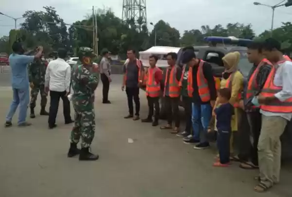 Koramil 0201-16/TM Bersama Polsek Tanjung Morawa  Gelar  Operasi Yustisi 
