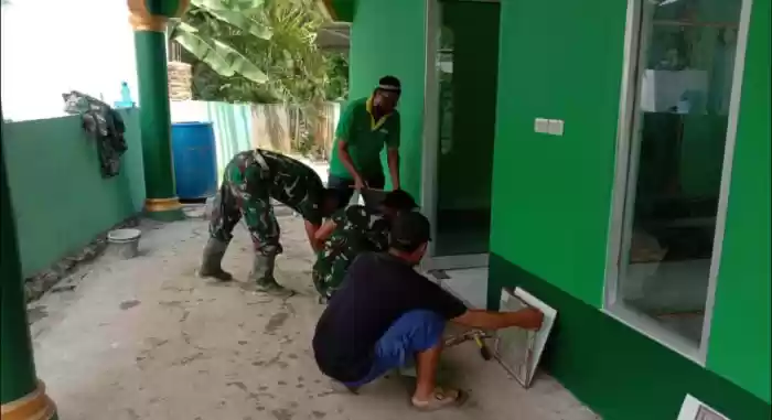 Jemaah Musholla Al-Ubudiyah Berterimakasih kepada Kodim 0208/Asahan