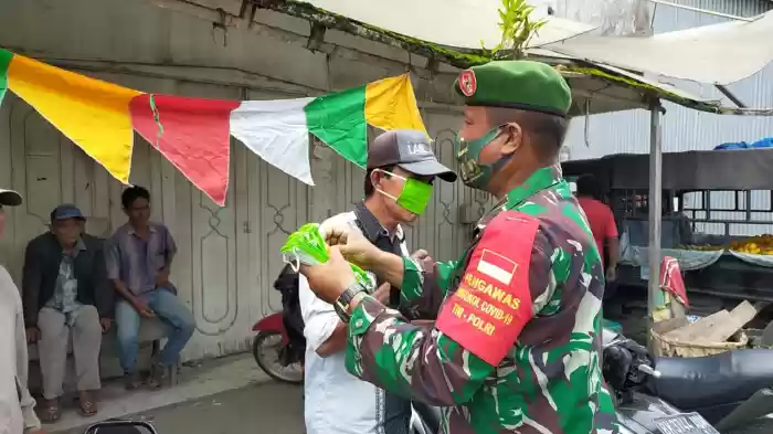 Pembagian Masker  Bersama Gugus Tugas Percepatan Penanganan Covid 19 Provsu