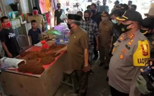 Langgar Protokol Kesehatan , Izin Usaha Pedagang di Cabut