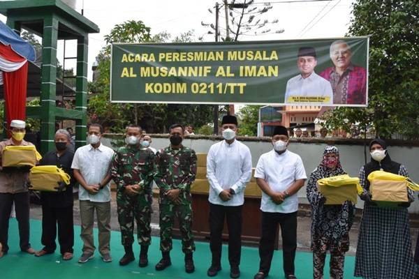 Danrem 023/KS Hadiri Peresmian Mushola Al Musanif Kodim 0211/TT