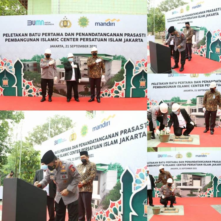 Kapolri Hadiri Peletakan Batu Pertama Islamic Center PERSIS