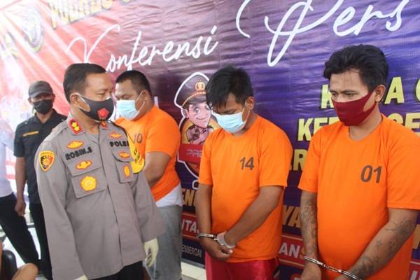 3 Pelaku Pembakar Mobil Personil Polres Sergai Ditangkap