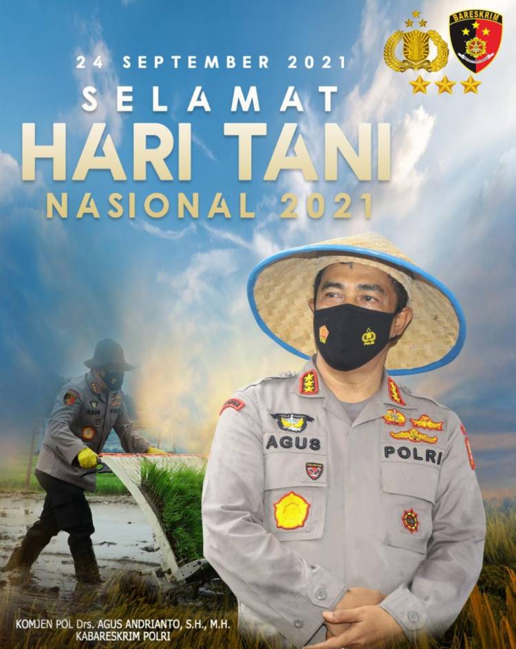 Hari Tani Nasional, Kabareskrim Komjen Pol Agus Minta Hormati Petani