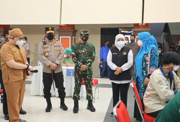 Forkopimda Jatim cek vaksinasi di Universtitas Brawijaya Malang