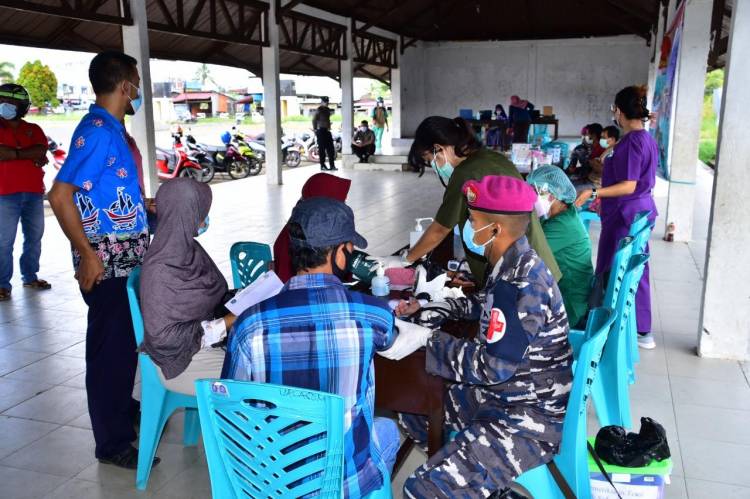 Korps Marinir TNI AL Terus Berupaya Perangi Covid-19