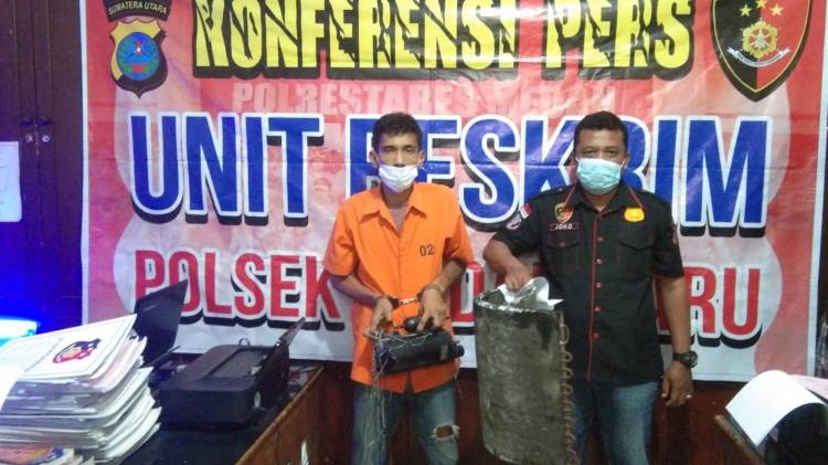 Polsek Medan Baru Amankan Pencuri Mesin Outdor AC | 1 Buron