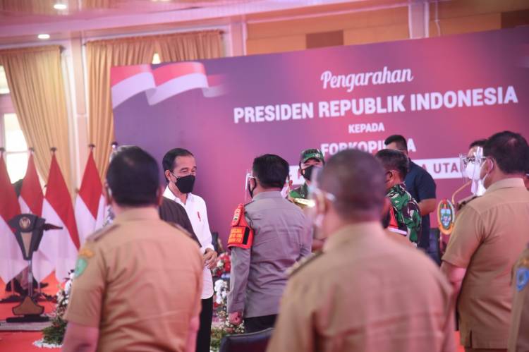 Kapolda Sumut mengikuti Arahan Presiden Republik Indonesia.