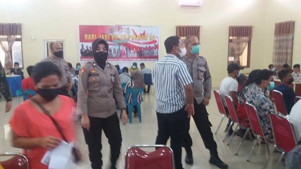 Polres Pelabuhan Belawan Vaksin 1000 Warga