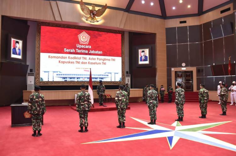 Panglima TNI Pimpin Sertijab Dankodiklat, Aster, Kapuskes dan Kasetum